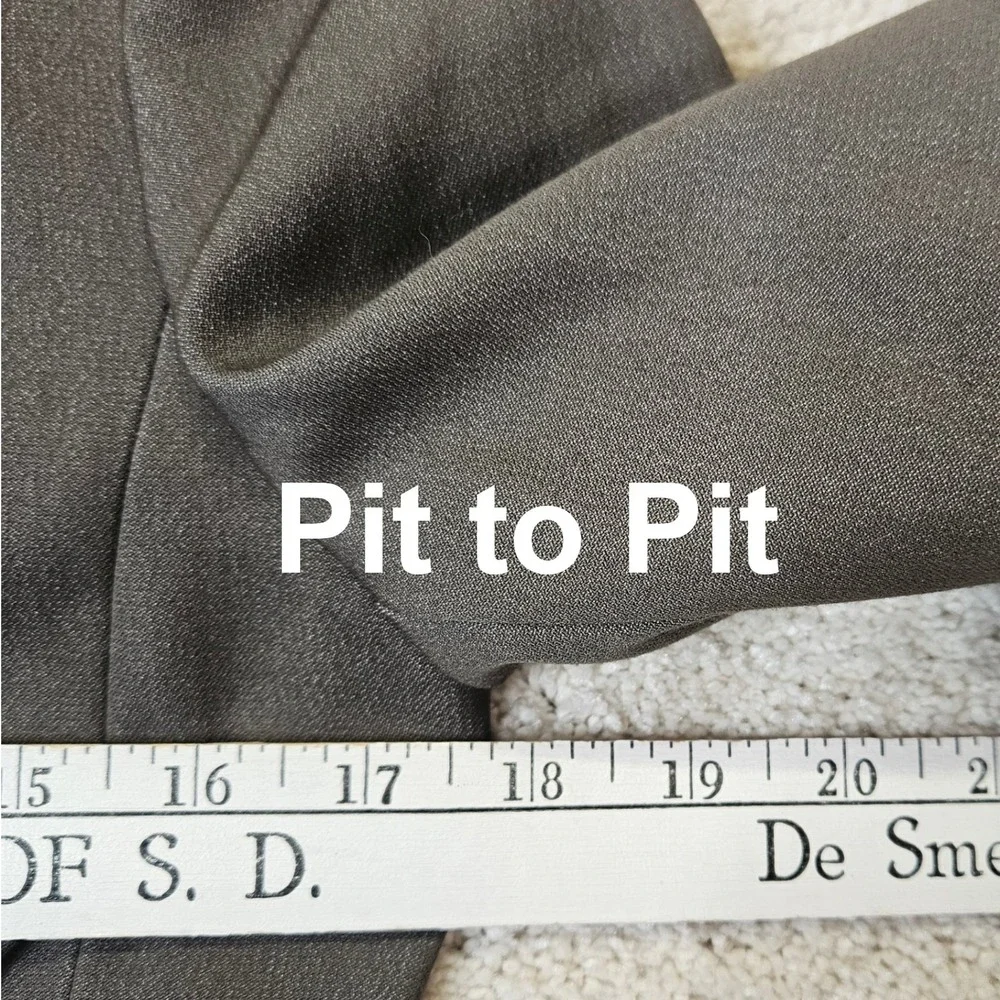 Tahari Womens Blazer Size 2‎ Taupe Old Money Minimalist Classic Workwear Career